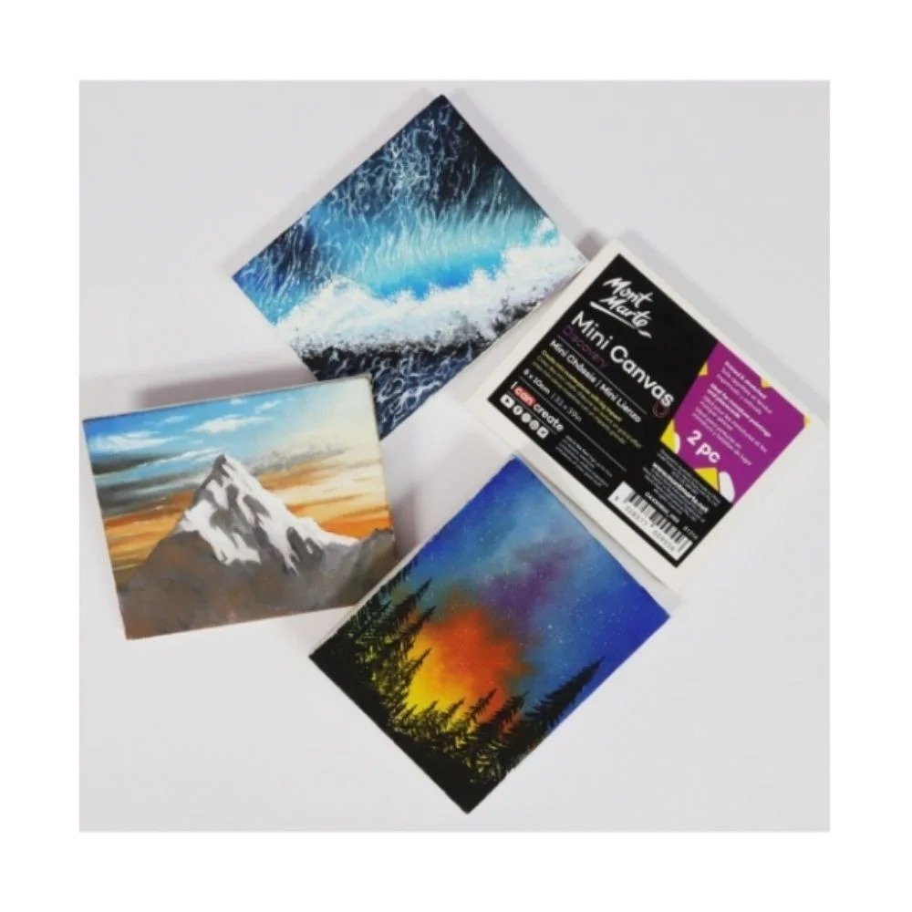 Mont Marte Mini Canvas 8 x 10cm 2pc